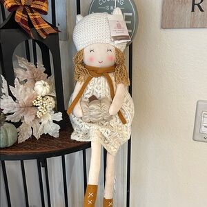Haymarket Doll with White Dress and Brown Accents